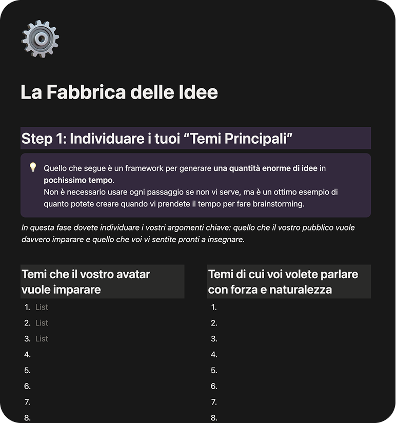 Fabbrica idee